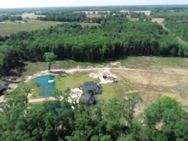 489 Skipper Rd, Malvern, AL 36375 - drone / aerial view featuring a water view and a rural view