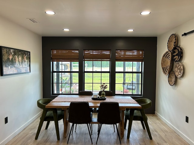 489 Skipper Rd, Malvern, AL 36375 - dining room with visible vents, recessed lighting, baseboards, and a wealth of natural light