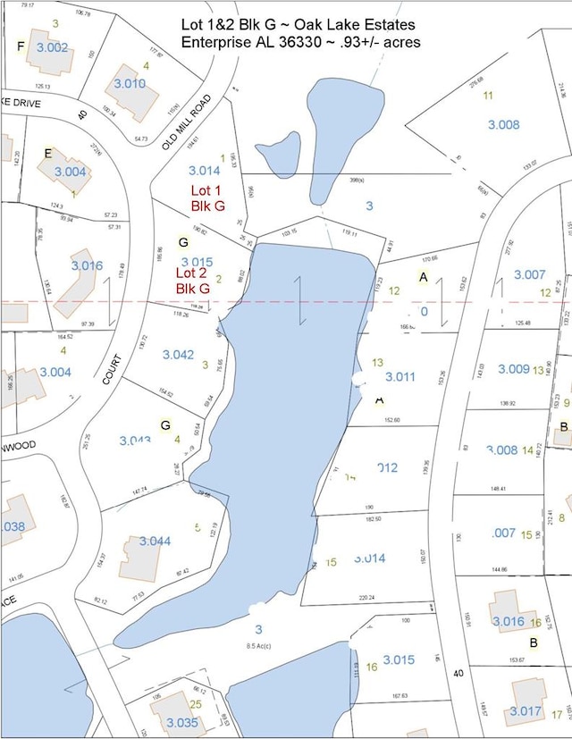 LOT1 Oak Lake Dr, Enterprise AL, 36330 land for sale