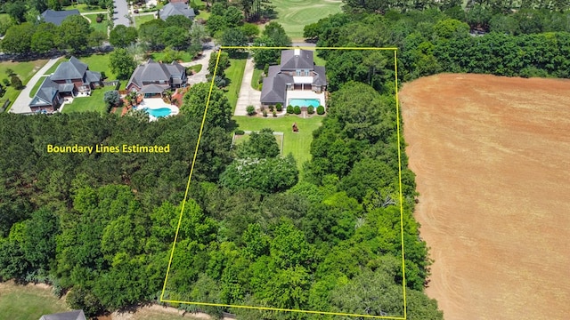 601 Edinburgh Way, Dothan, AL 36305 - view of property location with a pool and property boundaries highlighted