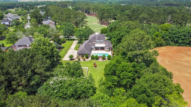 601 Edinburgh Way, Dothan, AL 36305 - aerial view of a forest and a pool