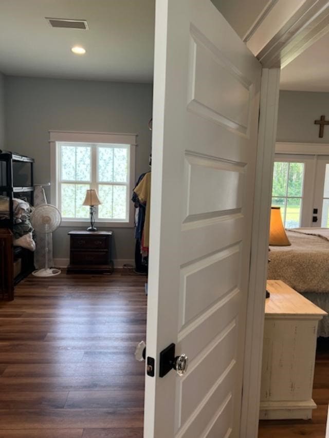 1015 Hardy Rd, Dothan, AL 36301 - hallway featuring dark wood finished floors and recessed lighting