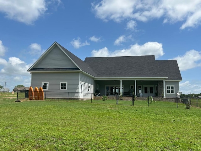 1015 Hardy Rd, Dothan, AL 36301 - back of house featuring french doors