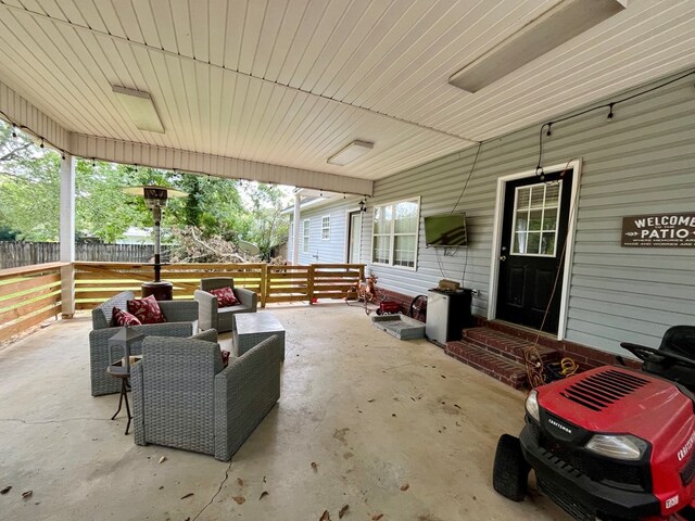 view of patio / terrace with an outdoor hangout area