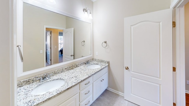 bathroom featuring vanity