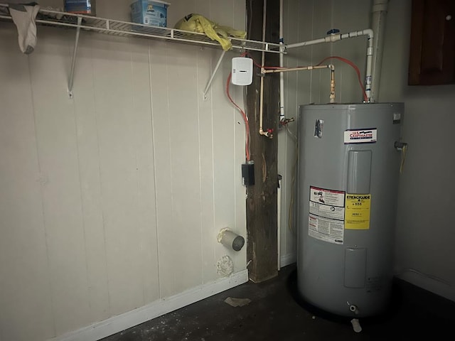 utilities featuring electric water heater