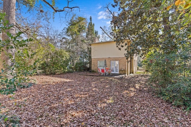 exterior space with french doors