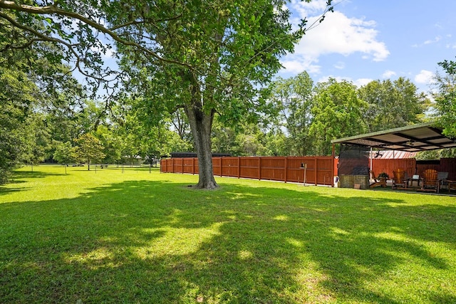 568 N Morris St, Slocomb, AL 36375 - view of yard with view of wooded area