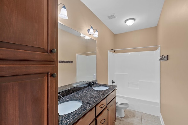 170 County Road 751, Enterprise, AL 36330 - full bathroom featuring tile patterned floors, double vanity, and shower / tub combination