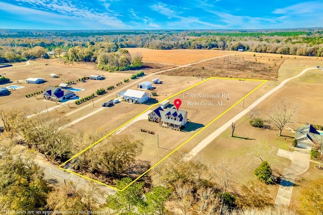 birds eye view of property