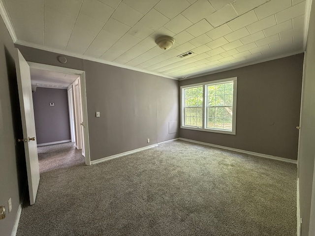 1028 S Bell St, Dothan, AL 36301 - carpeted spare room featuring ornamental molding and baseboards