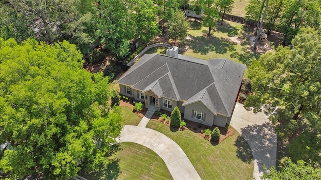 birds eye view of property