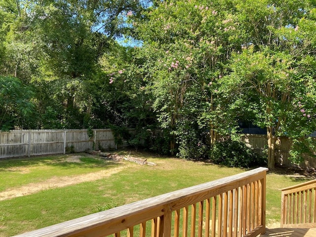 218 Azalea Ln, Headland, AL 36345 - view of yard with a wooden deck