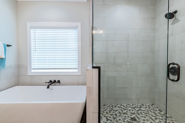 212 Archer Trl, Enterprise, AL 36330 - full bathroom with a soaking tub and a stall shower