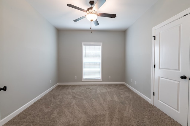 212 Archer Trl, Enterprise, AL 36330 - empty room featuring ceiling fan, light carpet, and baseboards