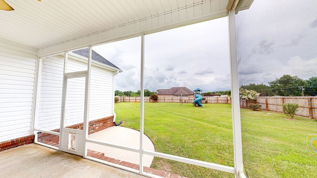201 W Azalea Ln, Headland, AL 36345 - view of unfurnished sunroom