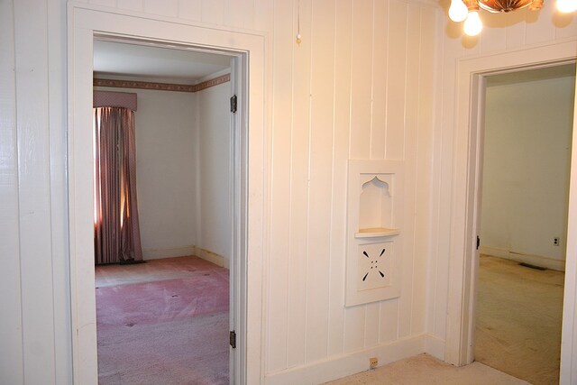 790 Claxton Ave, Elba, AL 36323 - corridor featuring baseboards, visible vents, and light colored carpet