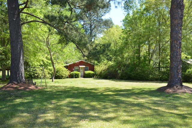 790 Claxton Ave, Elba, AL 36323 - view of yard with a wooded view