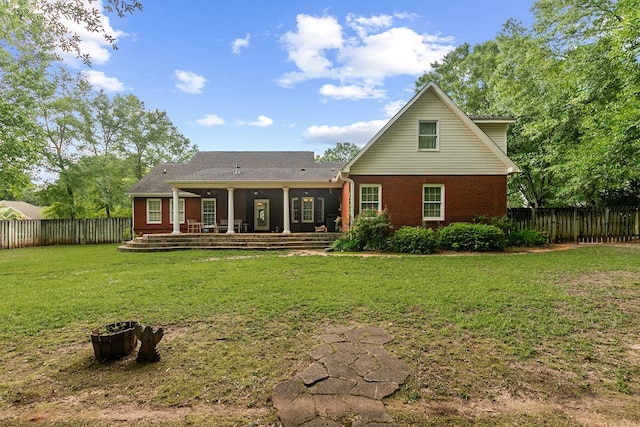400 Bent Oak Dr, Dothan, AL 36303 - back of house featuring a fenced backyard and brick siding
