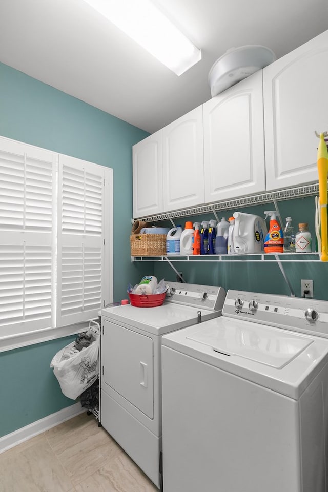400 Bent Oak Dr, Dothan, AL 36303 - laundry area featuring cabinet space and separate washer and dryer