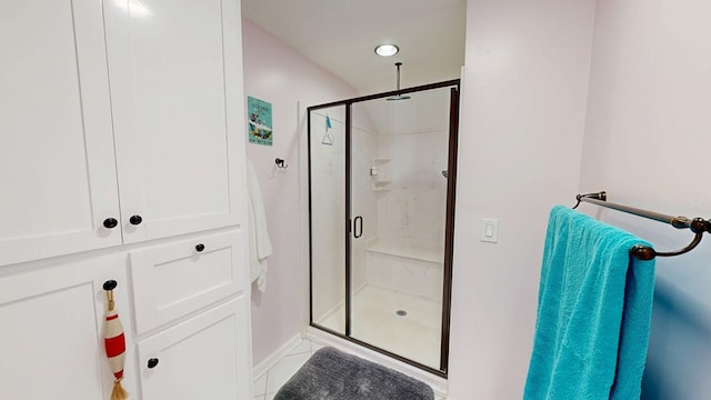 8875 E State Highway 52, Webb, AL 36376 - bathroom with a shower stall and baseboards