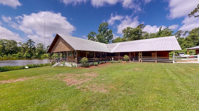8875 E State Highway 52, Webb, AL 36376 - view of front facade featuring a water view and metal roof