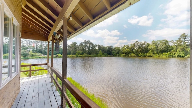 8875 E State Highway 52, Webb, AL 36376 - wooden terrace with a water view