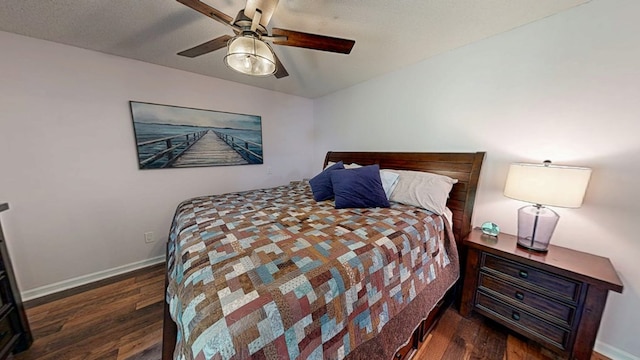 8875 E State Highway 52, Webb, AL 36376 - bedroom featuring wood finished floors, baseboards, and ceiling fan