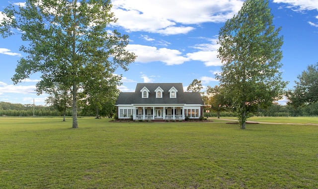 856 S County Rd 49, Dothan, AL 36301 - cape cod-style house featuring covered porch and a front lawn