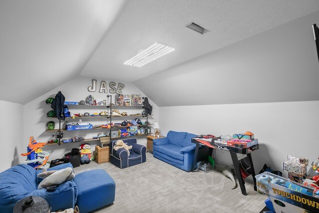 856 S County Rd 49, Dothan, AL 36301 - rec room featuring carpet flooring and vaulted ceiling