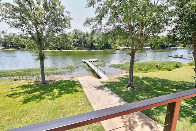 1272 Otho Rd, Abbeville, AL 36310 - dock area featuring a water view and a yard
