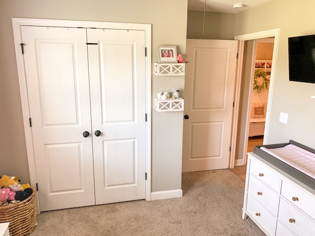 202 Moonlight Ln, Midland City, AL 36350 - bedroom featuring light colored carpet and a closet
