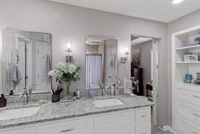 bathroom with vanity