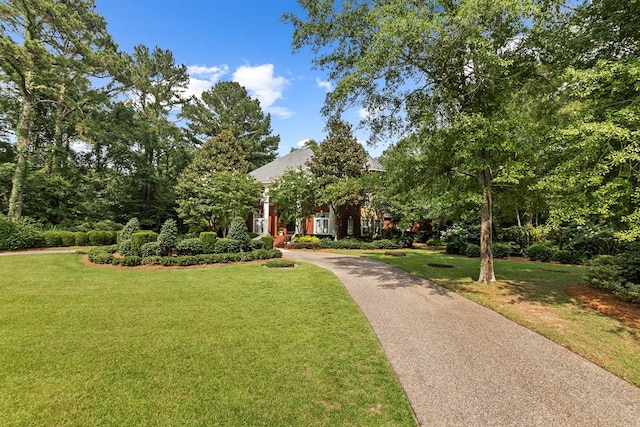 203 Liveoak Trl, Dothan, AL 36305 - view of front of house featuring a front yard and asphalt driveway