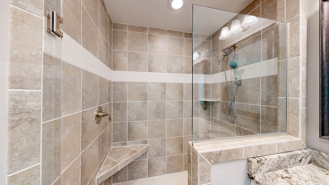 174 Ridgecrest Loop, Dothan, AL 36301 - bathroom featuring a walk in shower and recessed lighting