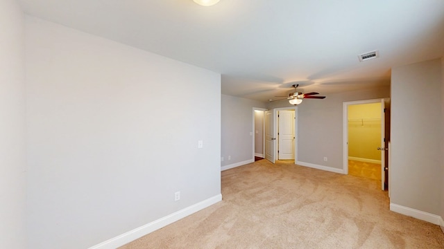 174 Ridgecrest Loop, Dothan, AL 36301 - spare room with light carpet, baseboards, and a ceiling fan