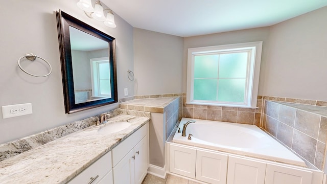 174 Ridgecrest Loop, Dothan, AL 36301 - bathroom with vanity and a garden tub