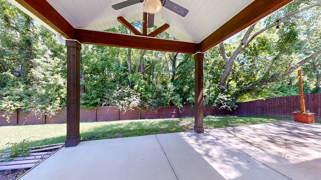 174 Ridgecrest Loop, Dothan, AL 36301 - view of patio / terrace featuring a ceiling fan