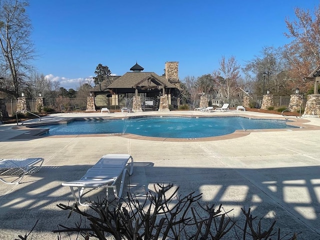 view of pool with a patio area