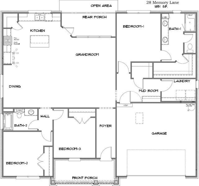 28 Memory Ln, Eufaula, AL 36027 - home floor plan