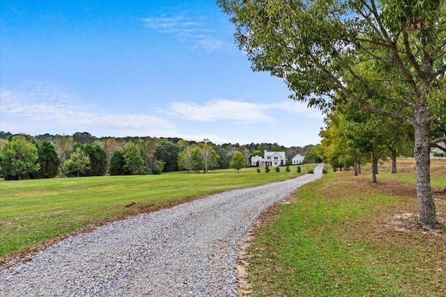 view of road