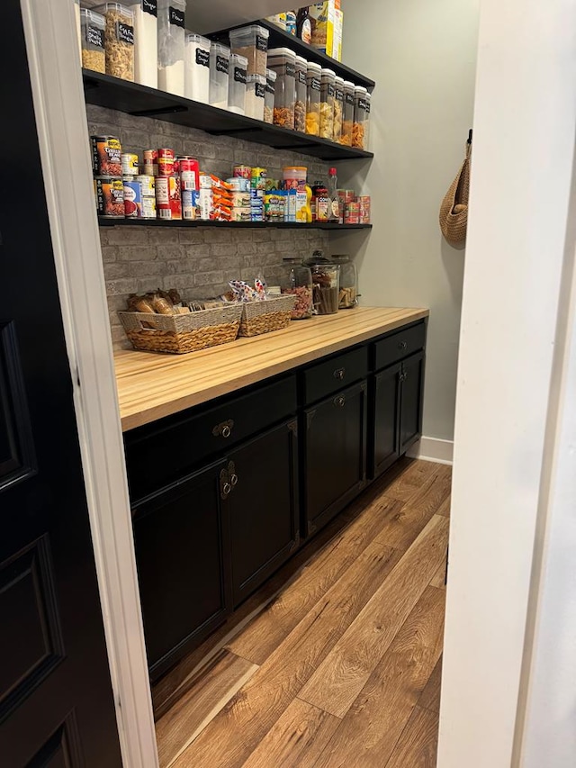 view of pantry