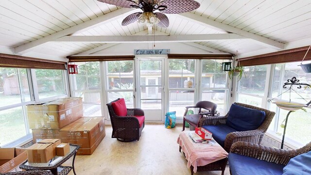 391 Hatton Rd, Dothan, AL 36301 - sunroom featuring ceiling fan