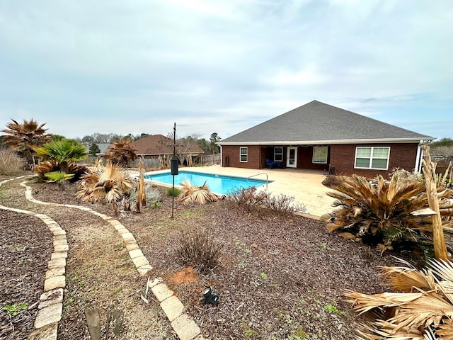 202 Frisco Ln, Enterprise, AL 36330 - view of swimming pool featuring fence, a fenced in pool, and a patio