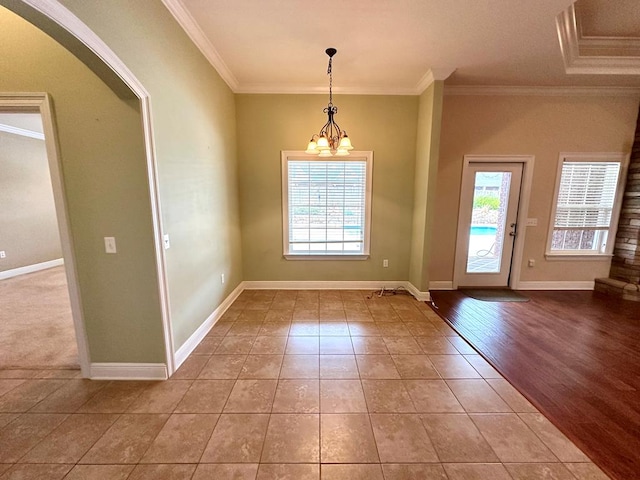 202 Frisco Ln, Enterprise, AL 36330 - interior space featuring a healthy amount of sunlight, arched walkways, and ornamental molding