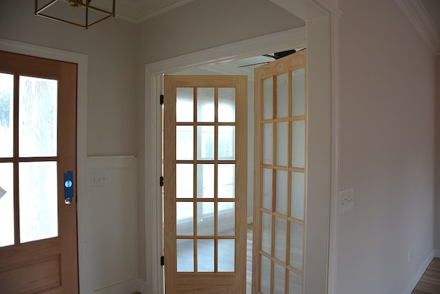 110 Mikala Ct, Enterprise, AL 36330 - doorway to outside with crown molding
