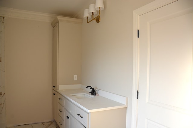110 Mikala Ct, Enterprise, AL 36330 - bathroom featuring vanity and marble finish flooring