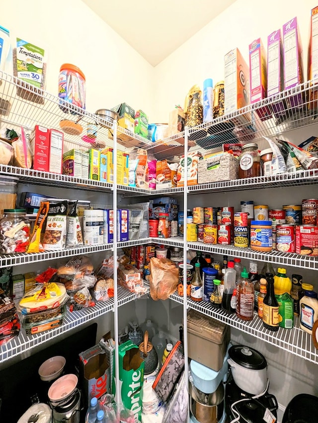 view of pantry