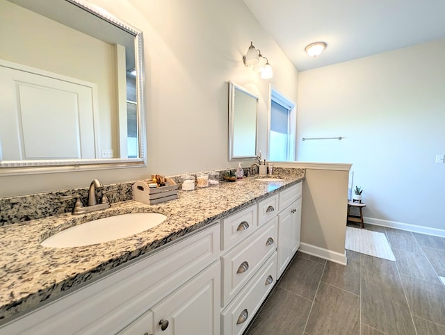 bathroom with vanity