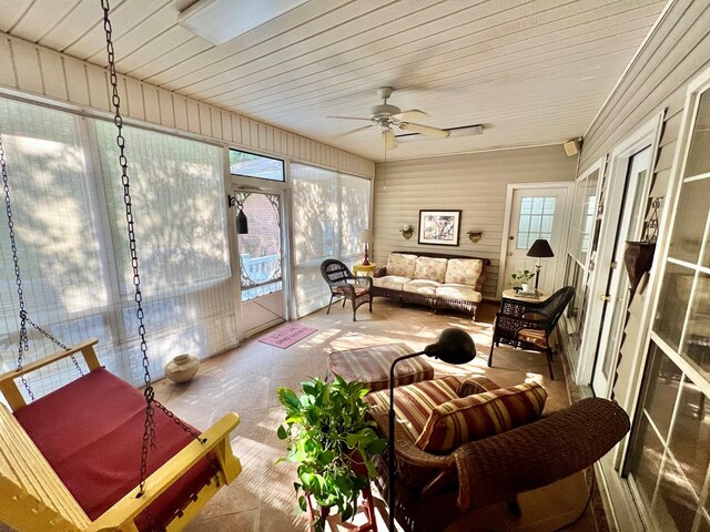 508 N Englewood Ave, Dothan, AL 36303 - sunroom / solarium with outdoor lounge area and a ceiling fan
